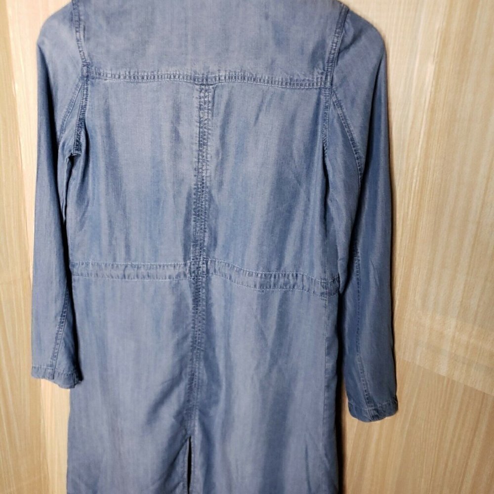 Max Jeans Womens Open Front Denim Look Tencel Duster XS - Picture 4 of 8
